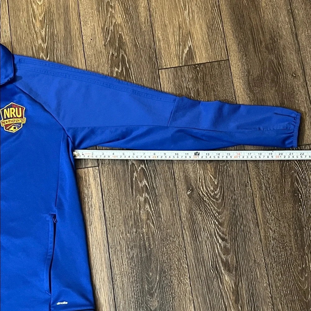 Adidas NRU New River United Soccer Zip Up Royal Blue Track Jacket Men’s Medium